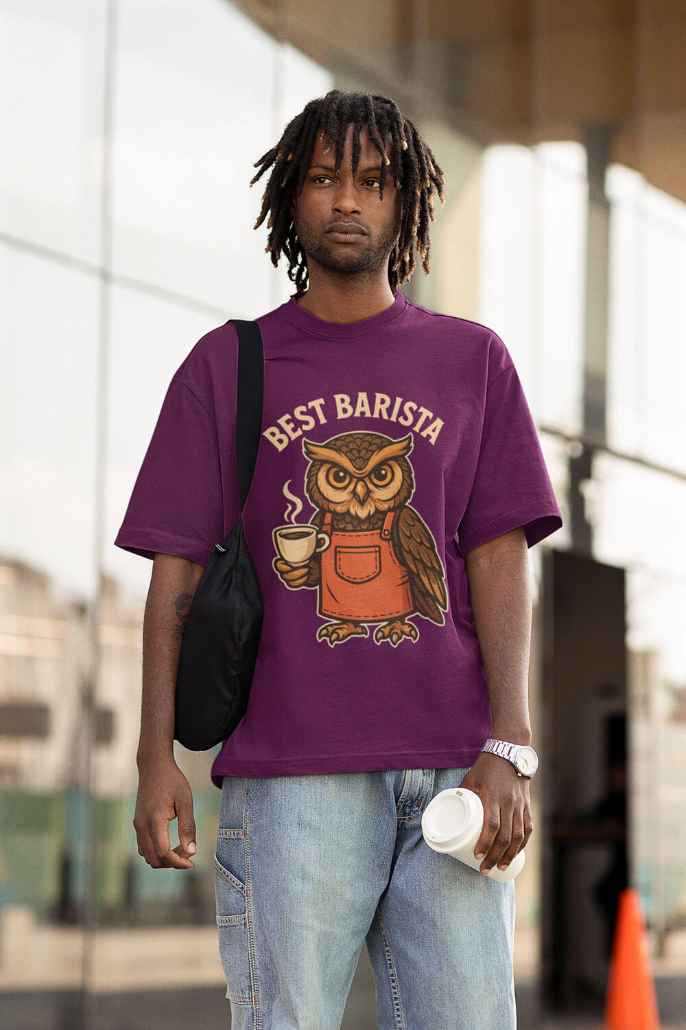 Best Barista póló - bagoly