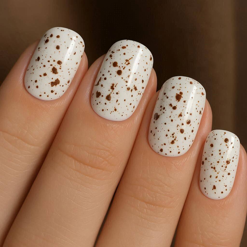 Kávébarna fröccsenés