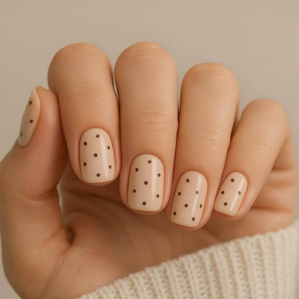 Kávépöttyös minimalista design