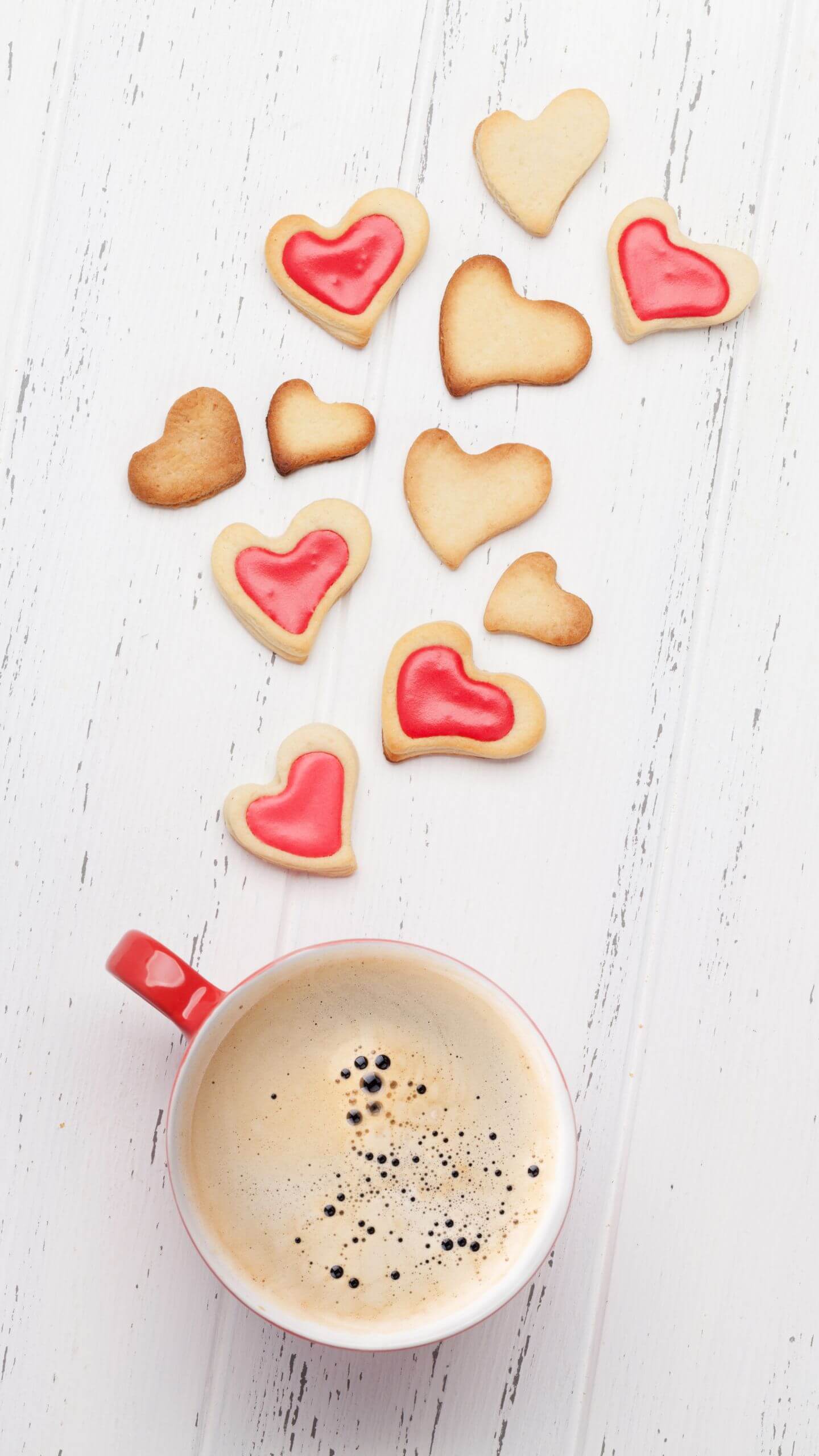 Édes Reggeli Fény – Világos Valentin-napi Háttérkép