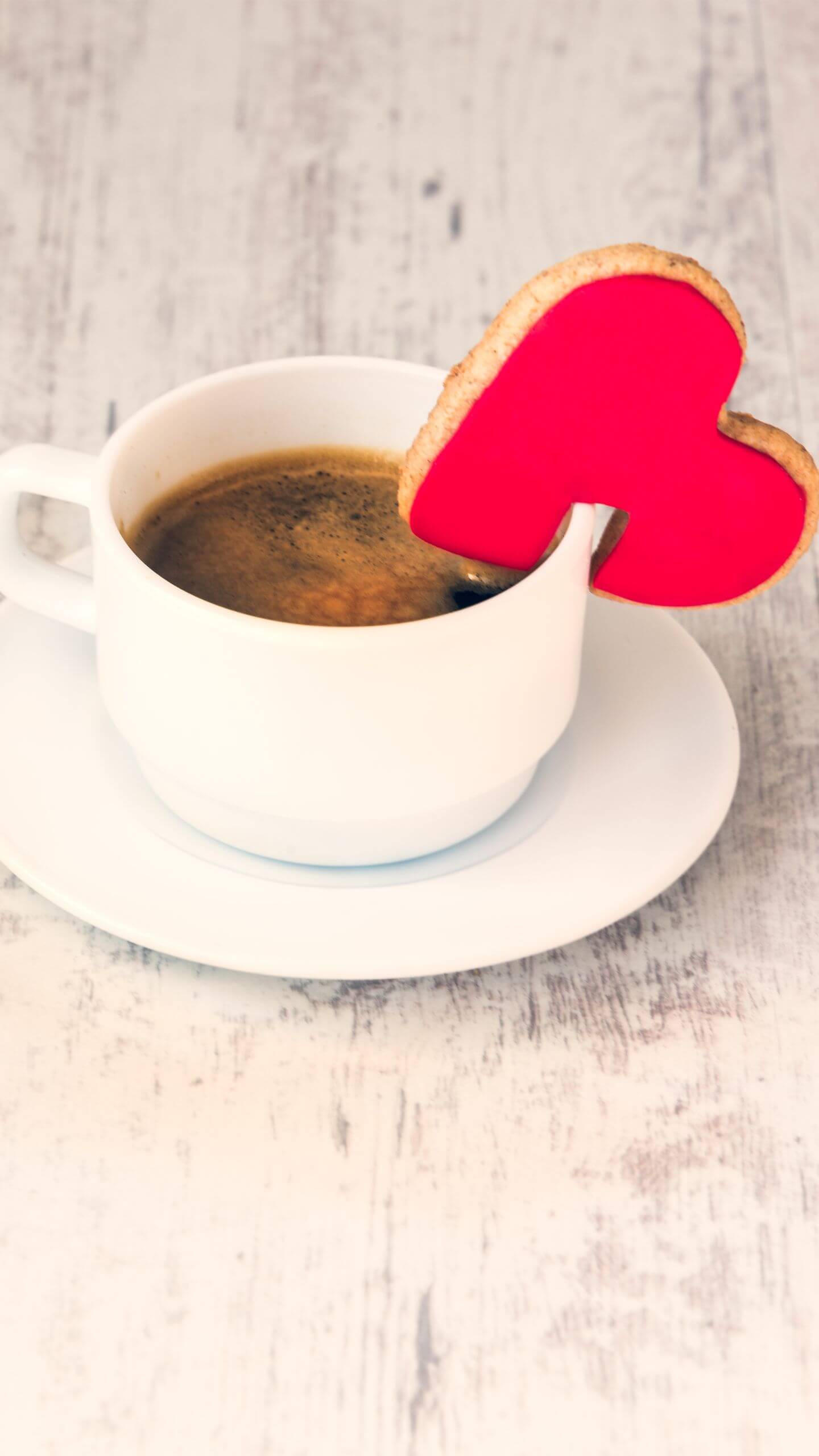 Szívvel Szervírozva – Letisztult Kávés Háttérkép