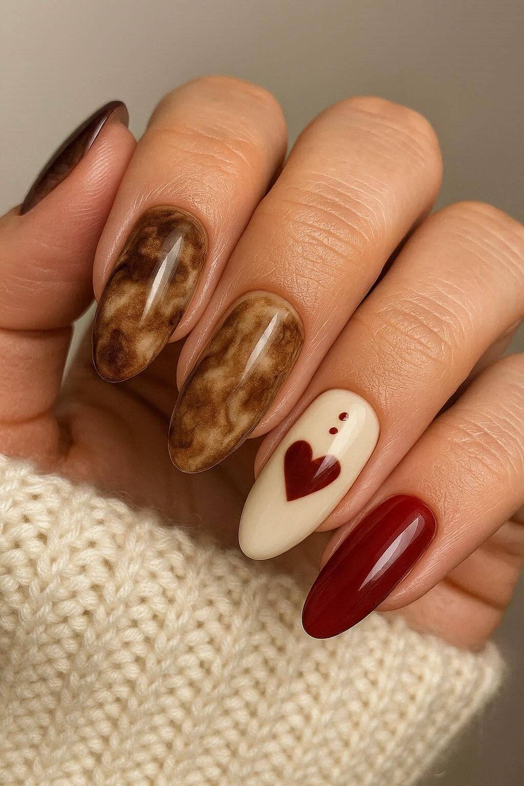 Mandula Elegancia: Csokoládé és Bordó Romantika