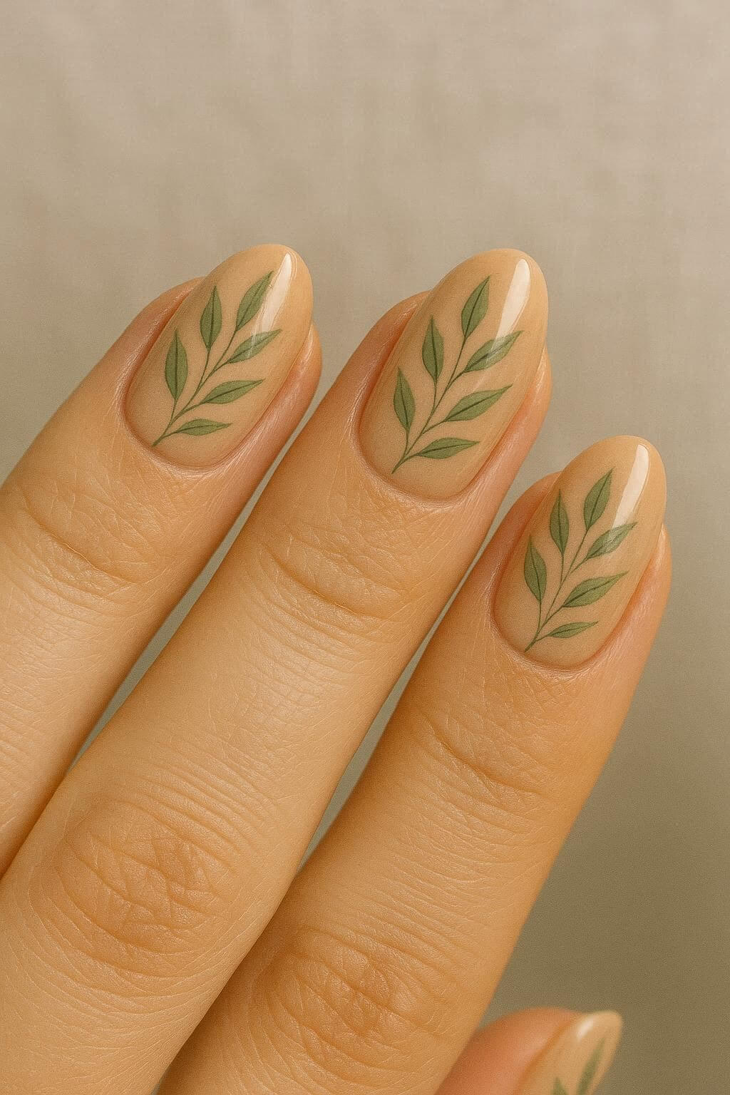 Tejeskávés színek, zöld levelek